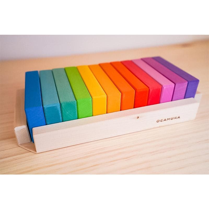 12 Wooden Tablets - Coloured - Image 3