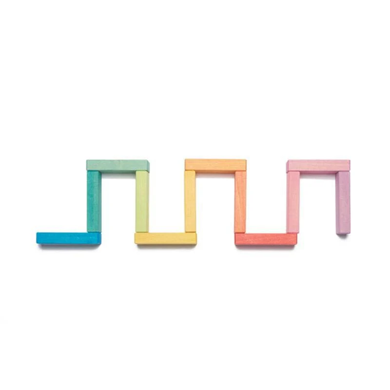 12 Wooden Tablets - Coloured - Image 4