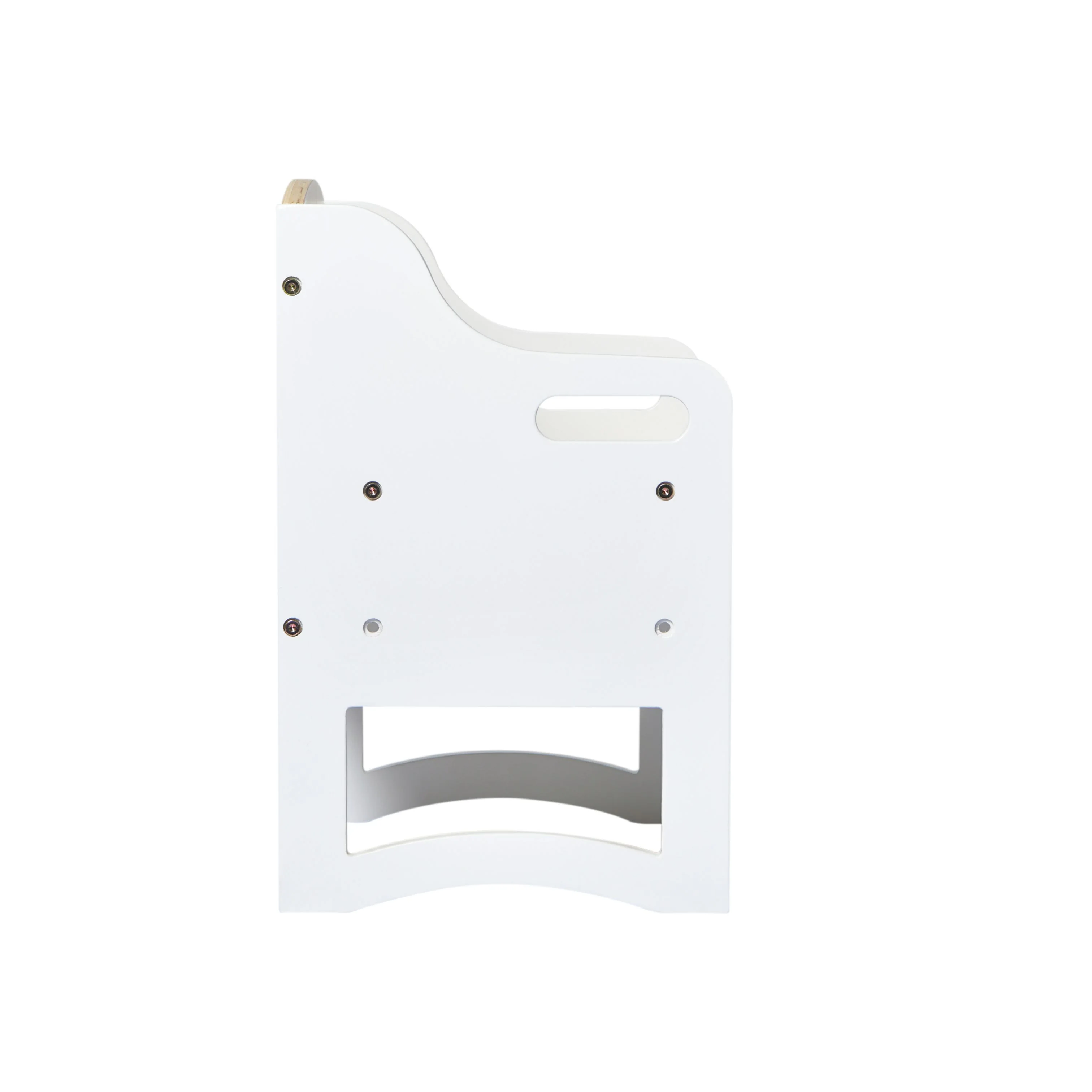 Aspire Single Chair - White and Varnish - Image 3