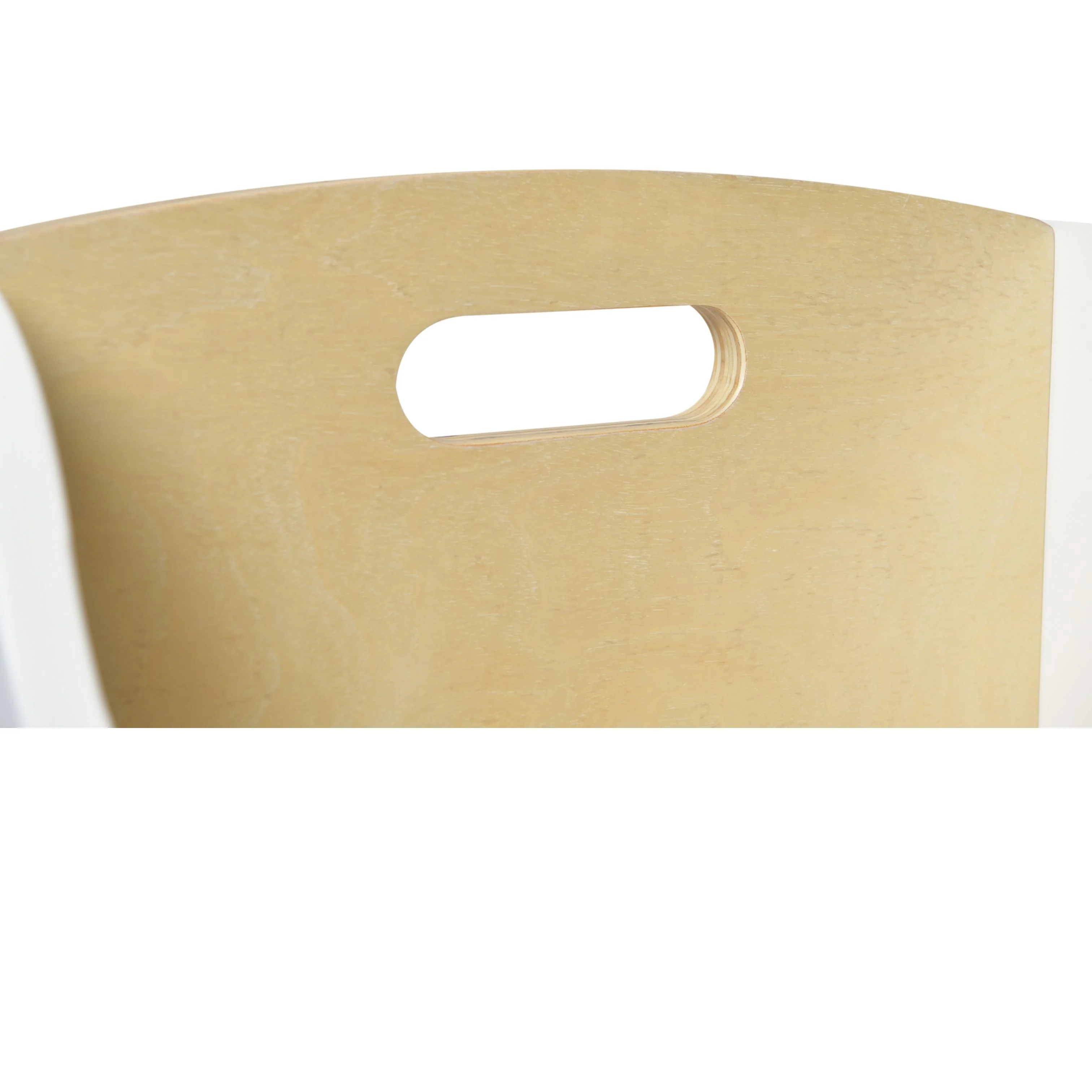 Aspire Single Chair - White and Varnish - Image 7