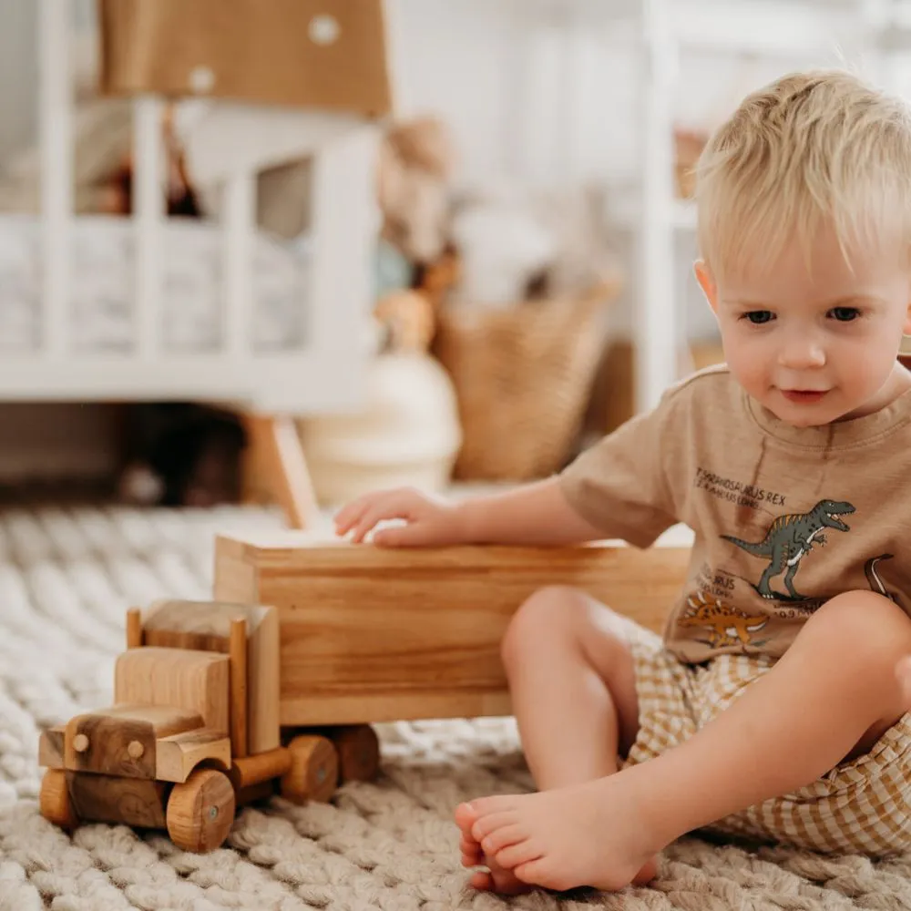 Kids Wooden Cargo Truck QToys - Image 3