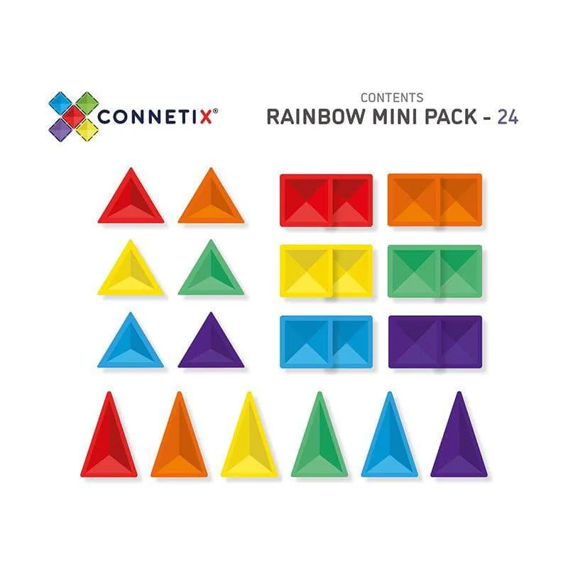 Connetix Rainbow Mini Pack - 24pc - Image 4