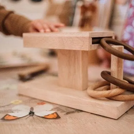 Wooden Montessori Rings Activity - Image 4