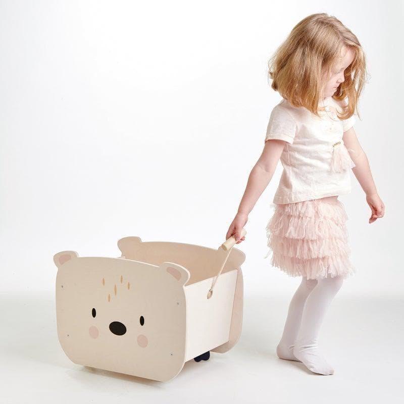 Pull Along Bear Cart - Image 3