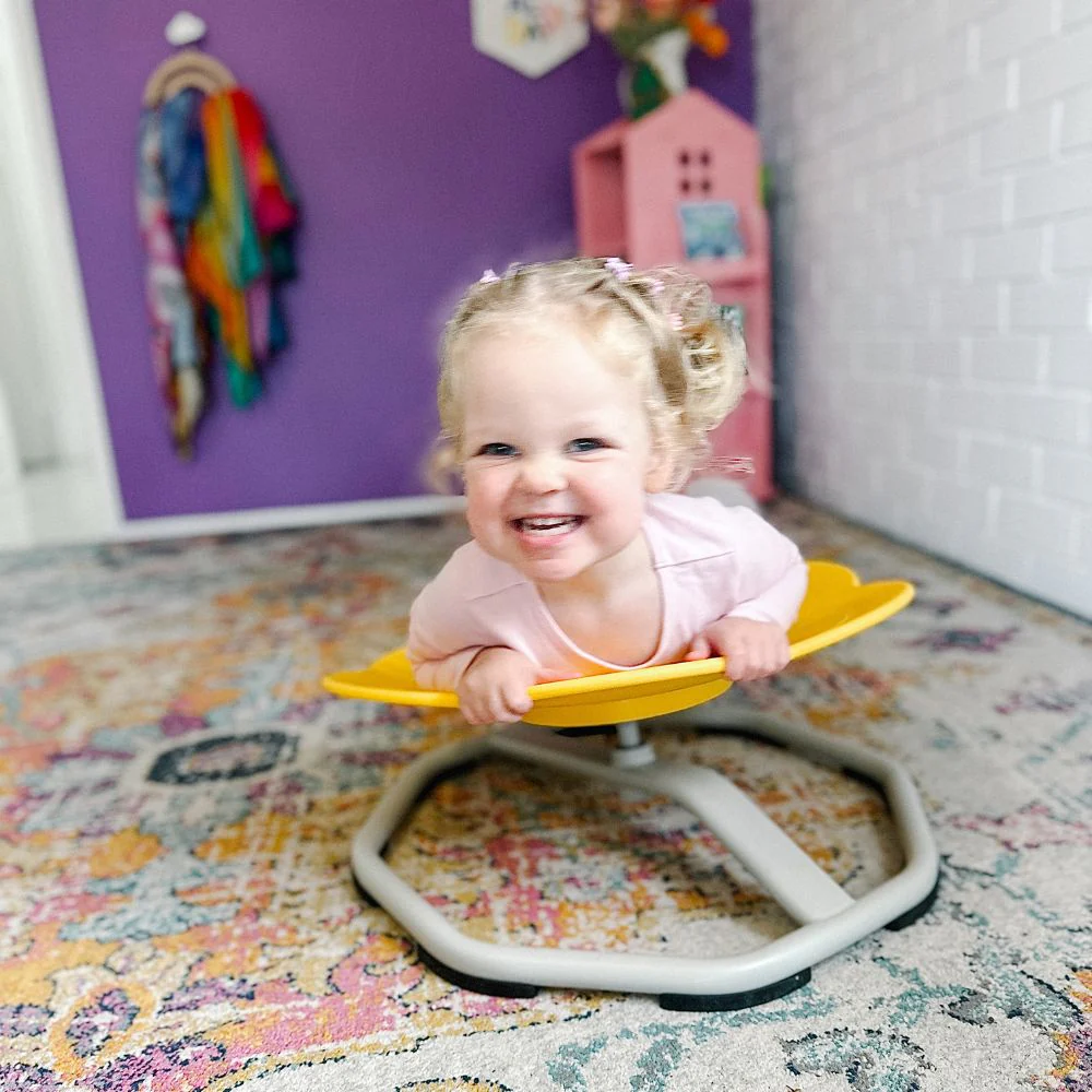 Sensory Spinning Chair - Yellow - Image 3