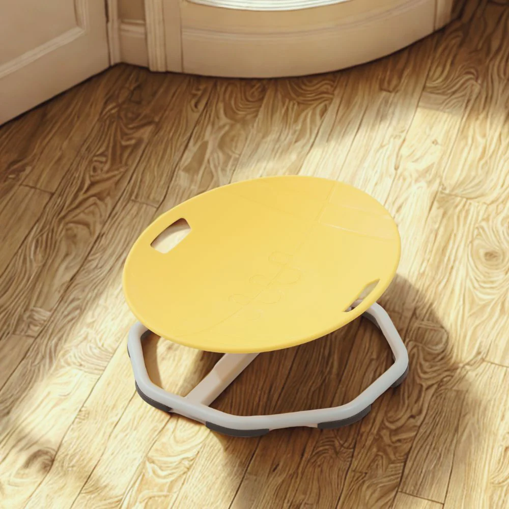 Sensory Spinning Chair - Yellow Rugby Ball - Image 3