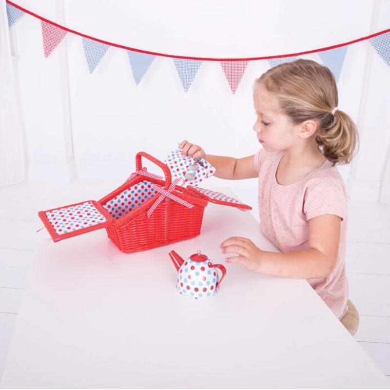 Spotted Basket Tea Set - Image 3