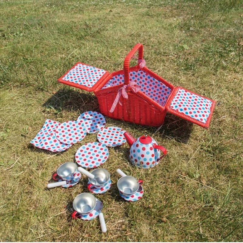 Spotted Basket Tea Set - Image 5