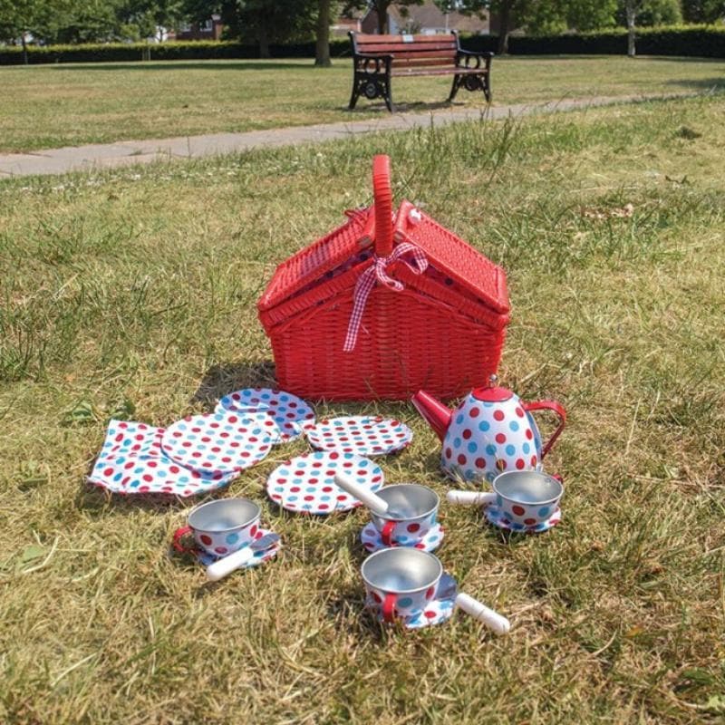Spotted Basket Tea Set - Image 6